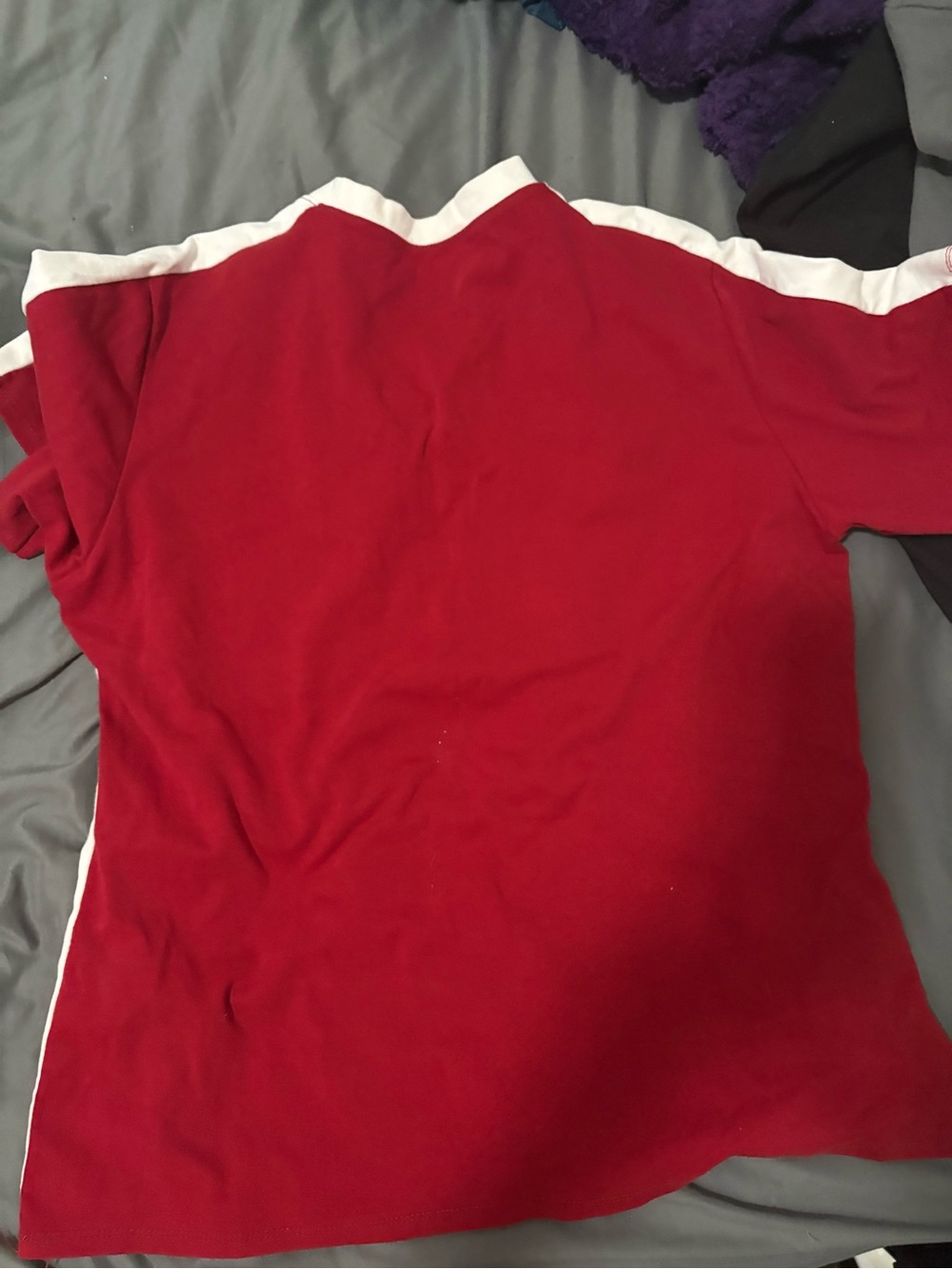 Graphic print Red Short-Sleeve Top